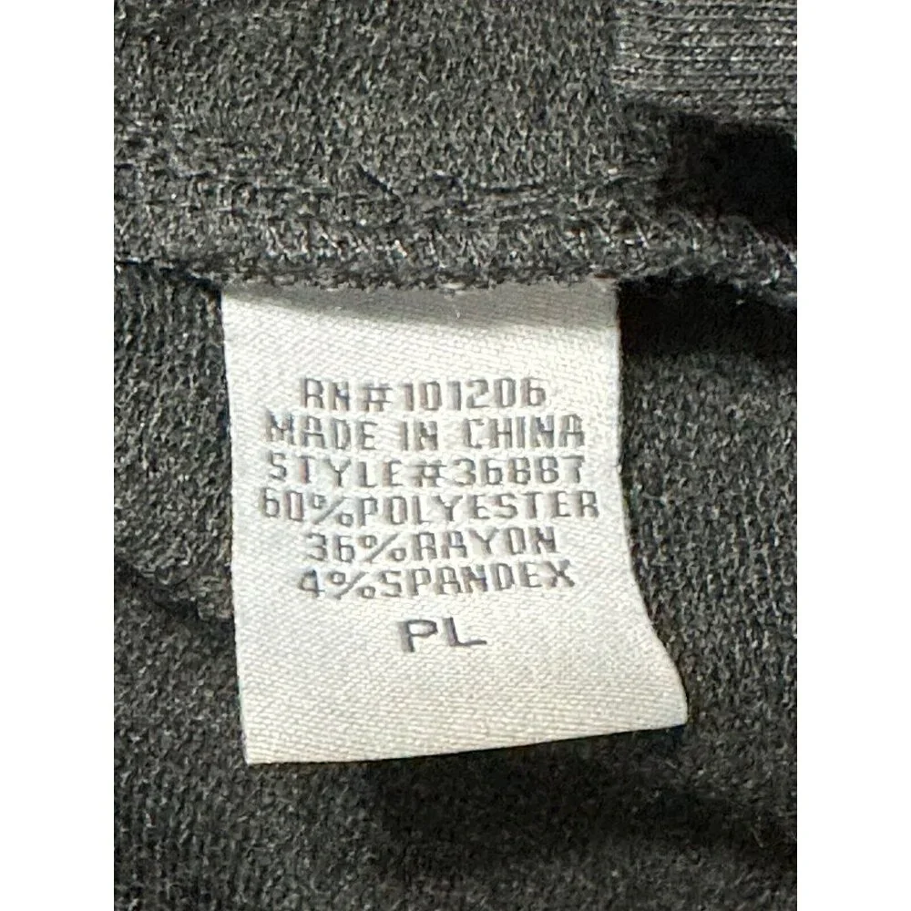 Soft Surroundings Long Sleeve Tunic Sweater Solid Gray‎ V-neck Stretch Petite PL